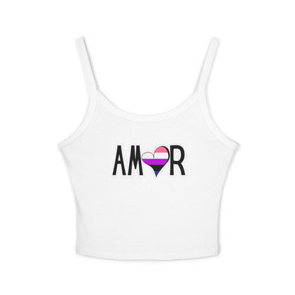 Amor Genderfluid Spaghetti Strap Tank Top