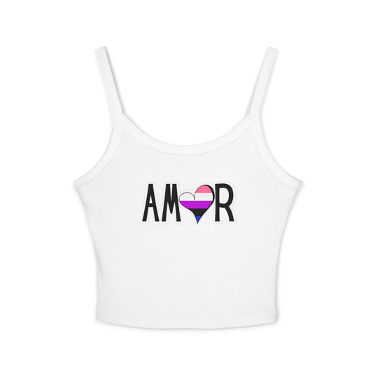 Amor Genderfluid Spaghetti Strap Tank Top