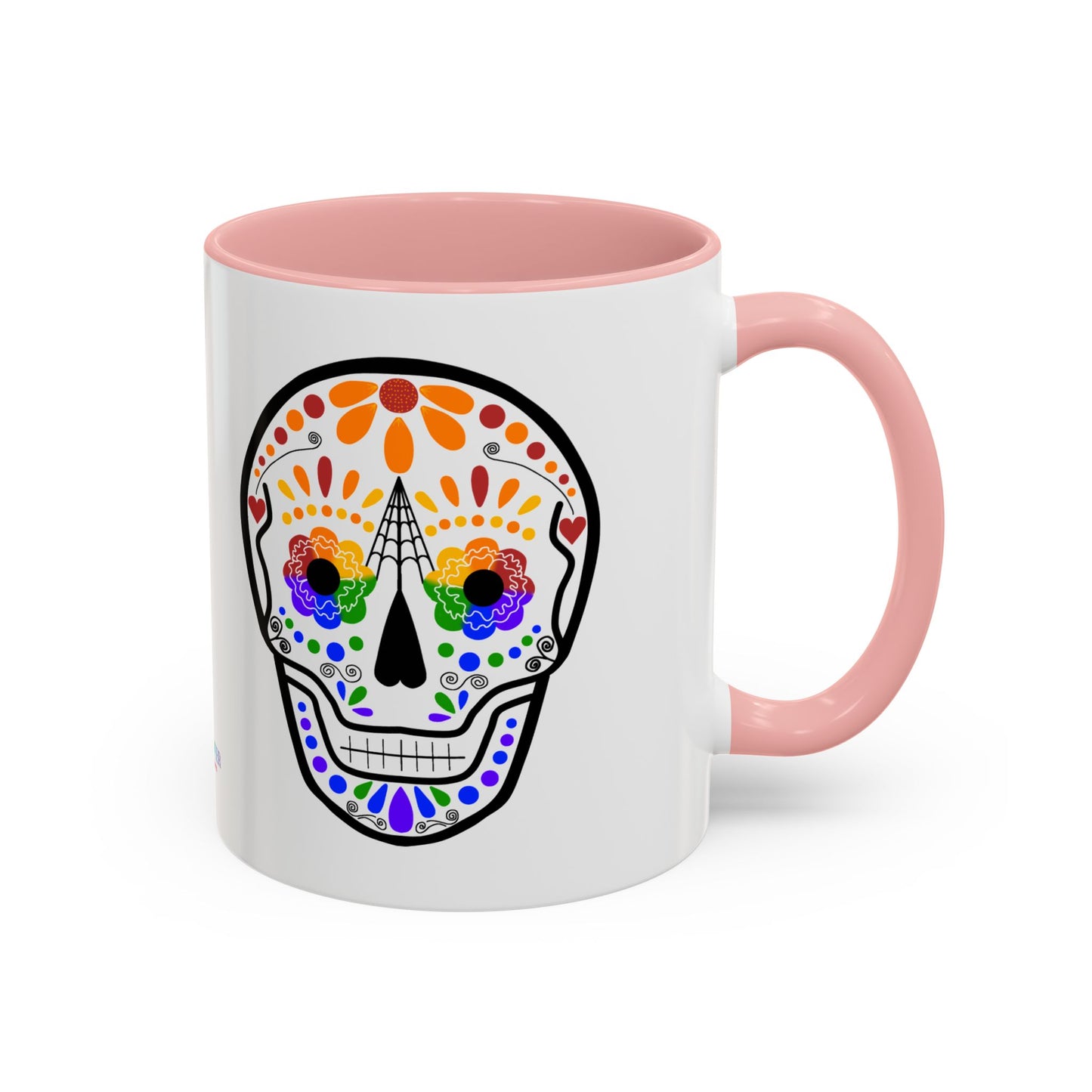 Queer Sugar Skull Accent Coffee Mug