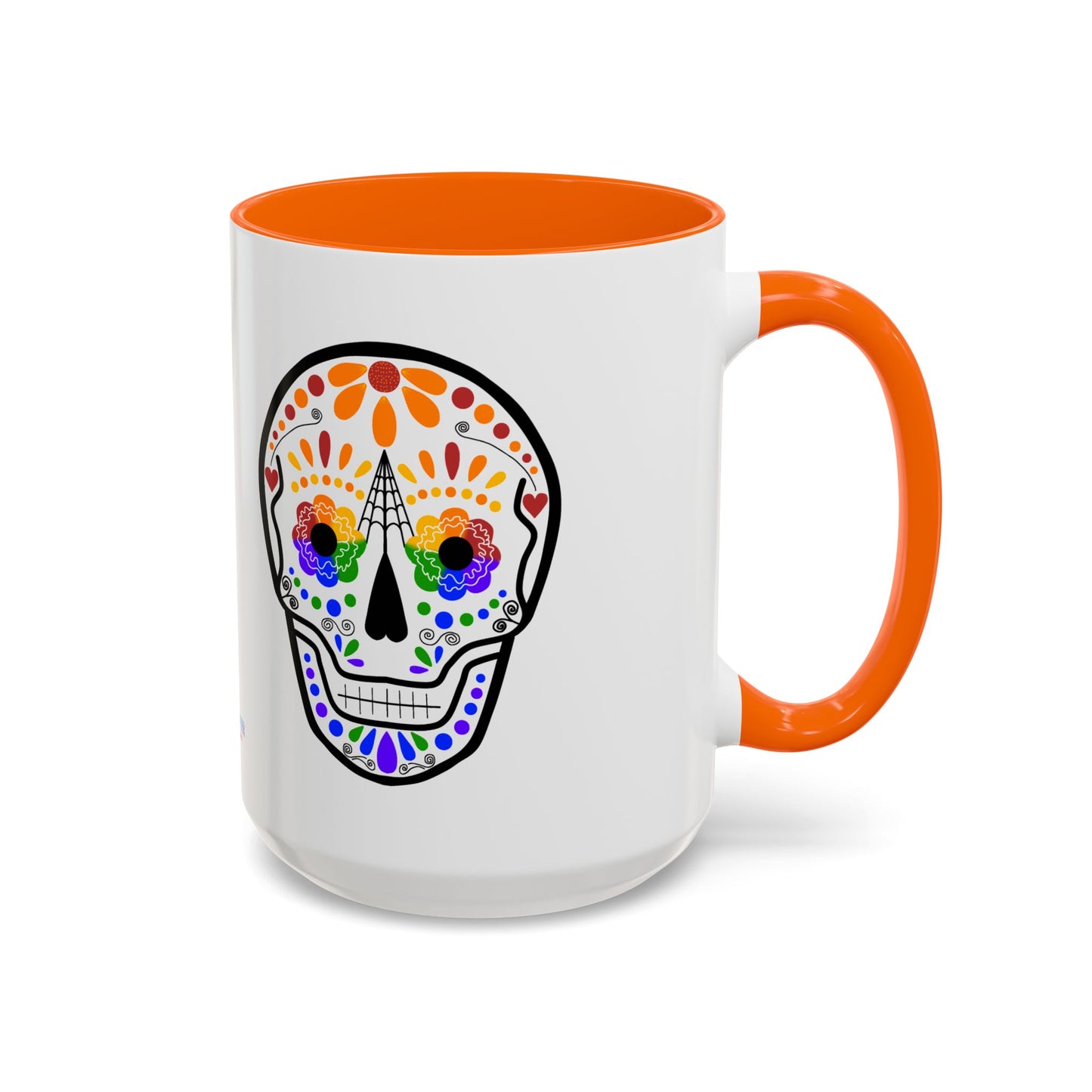 Queer Sugar Skull Accent Coffee Mug