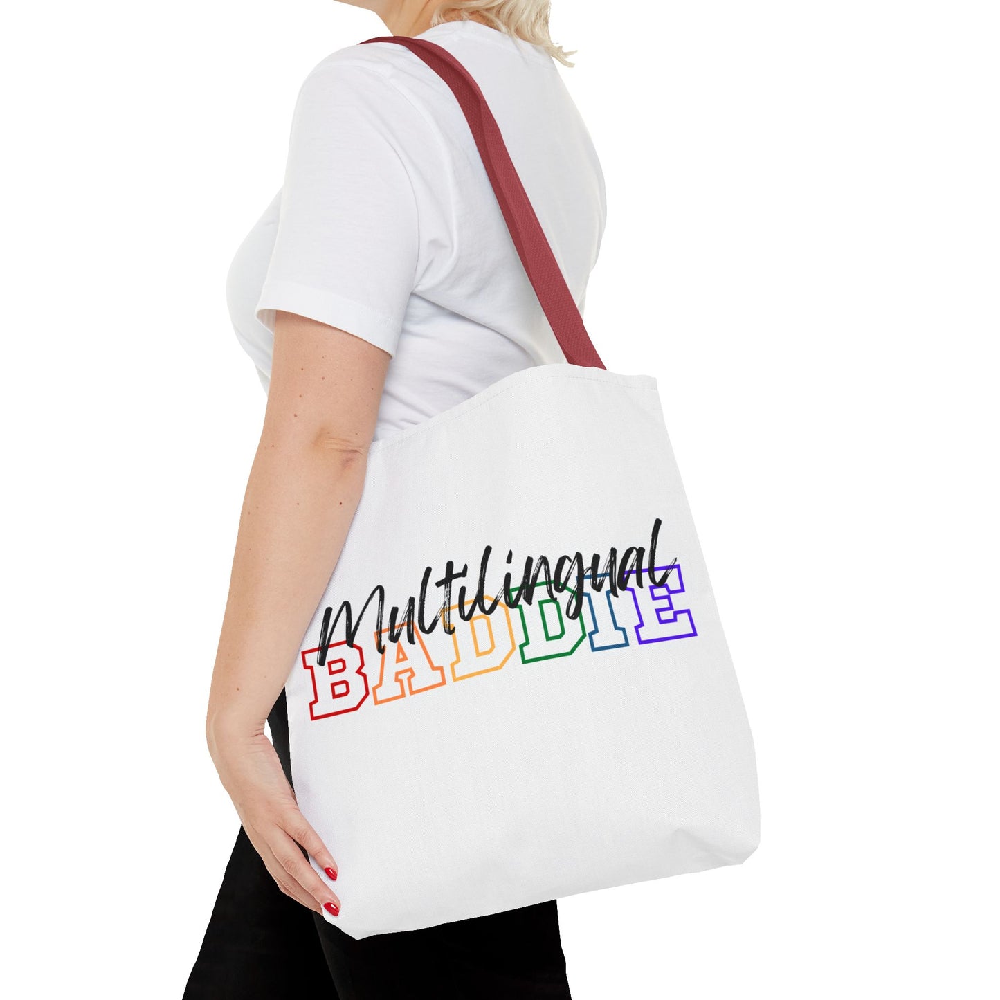 Multilingual Baddie Tote Bag