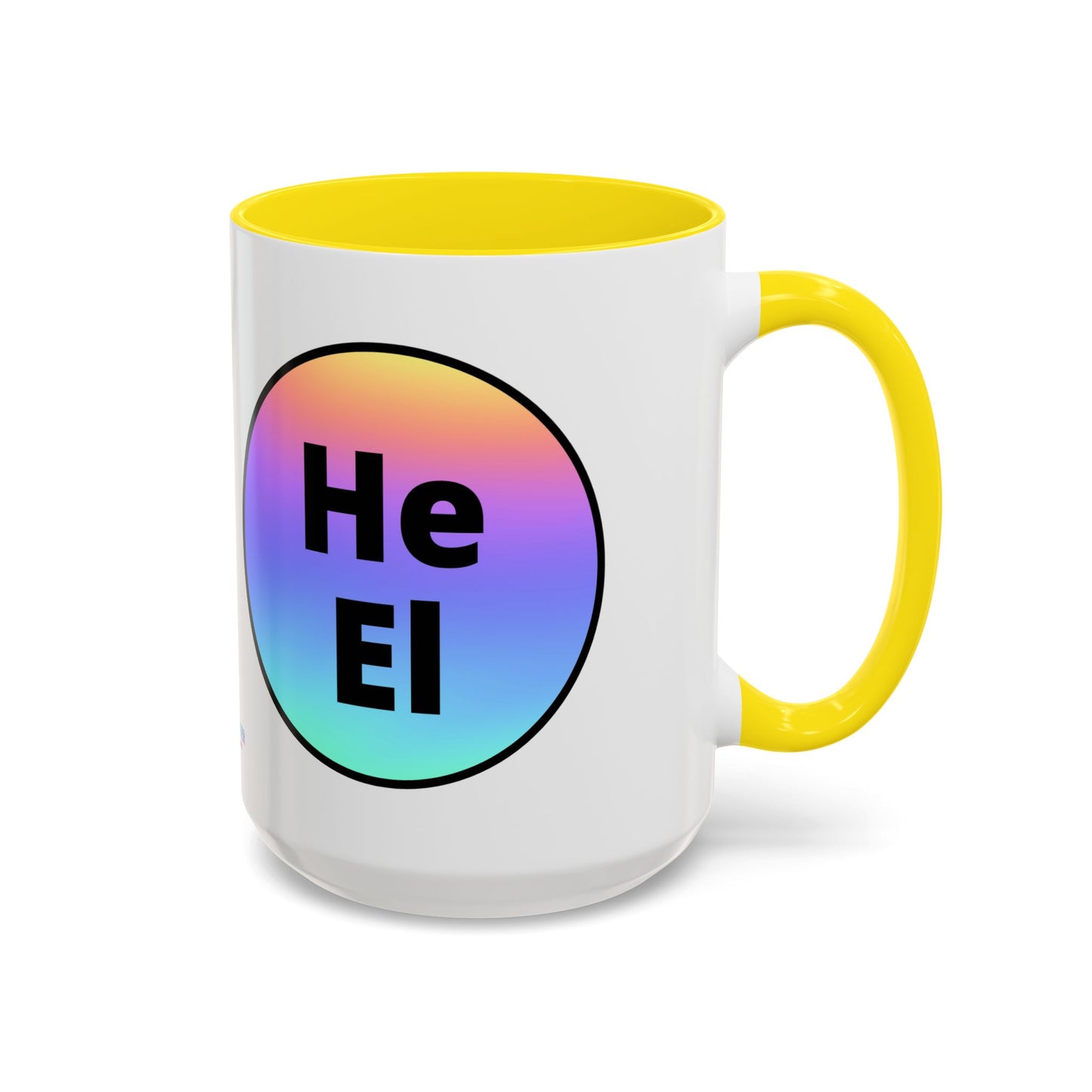 He / El Rainbow Coffee Mug