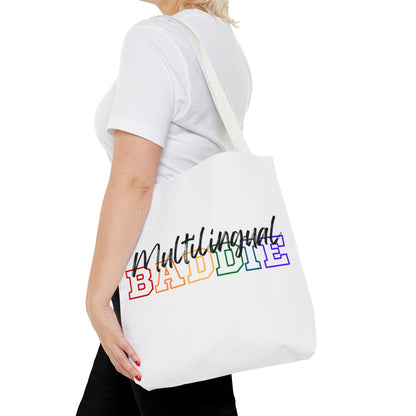 Multilingual Baddie Tote Bag
