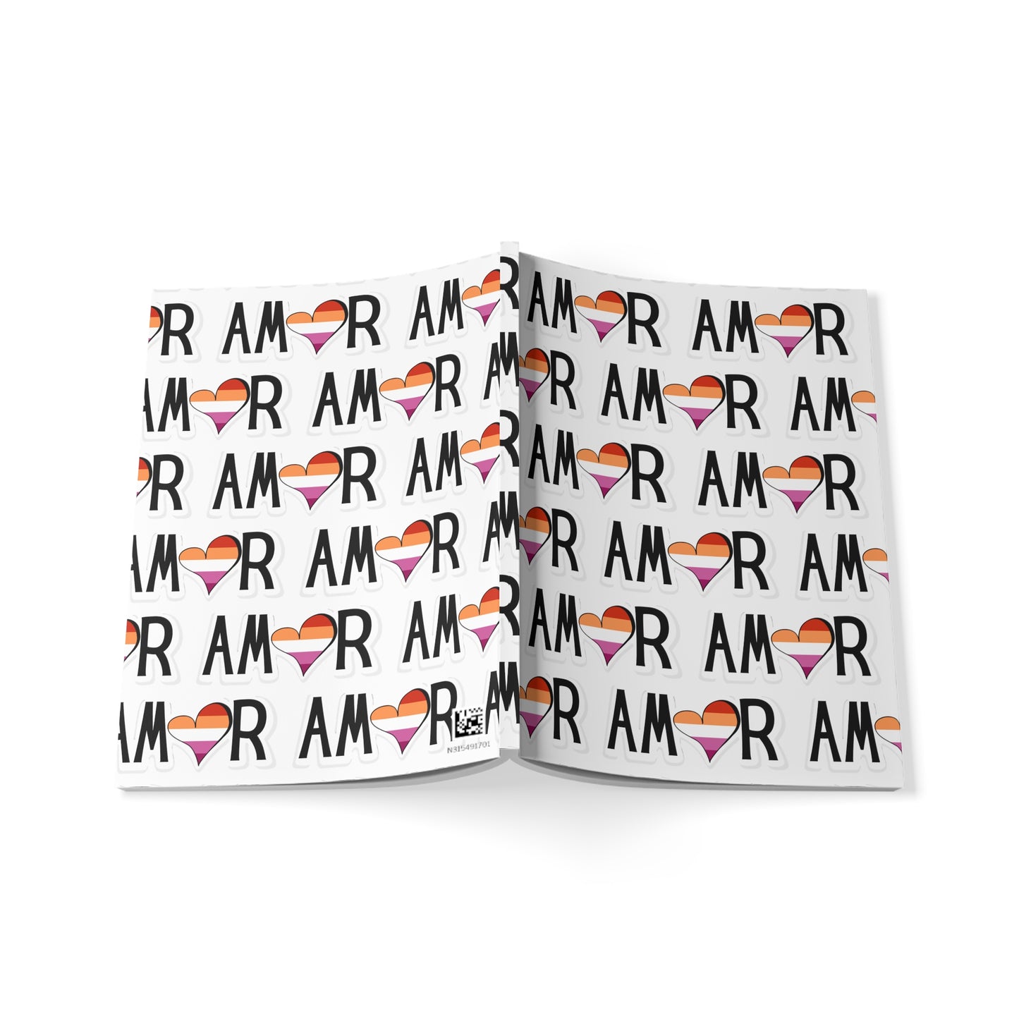 Amor Lesbian Softcover Notebook, A5