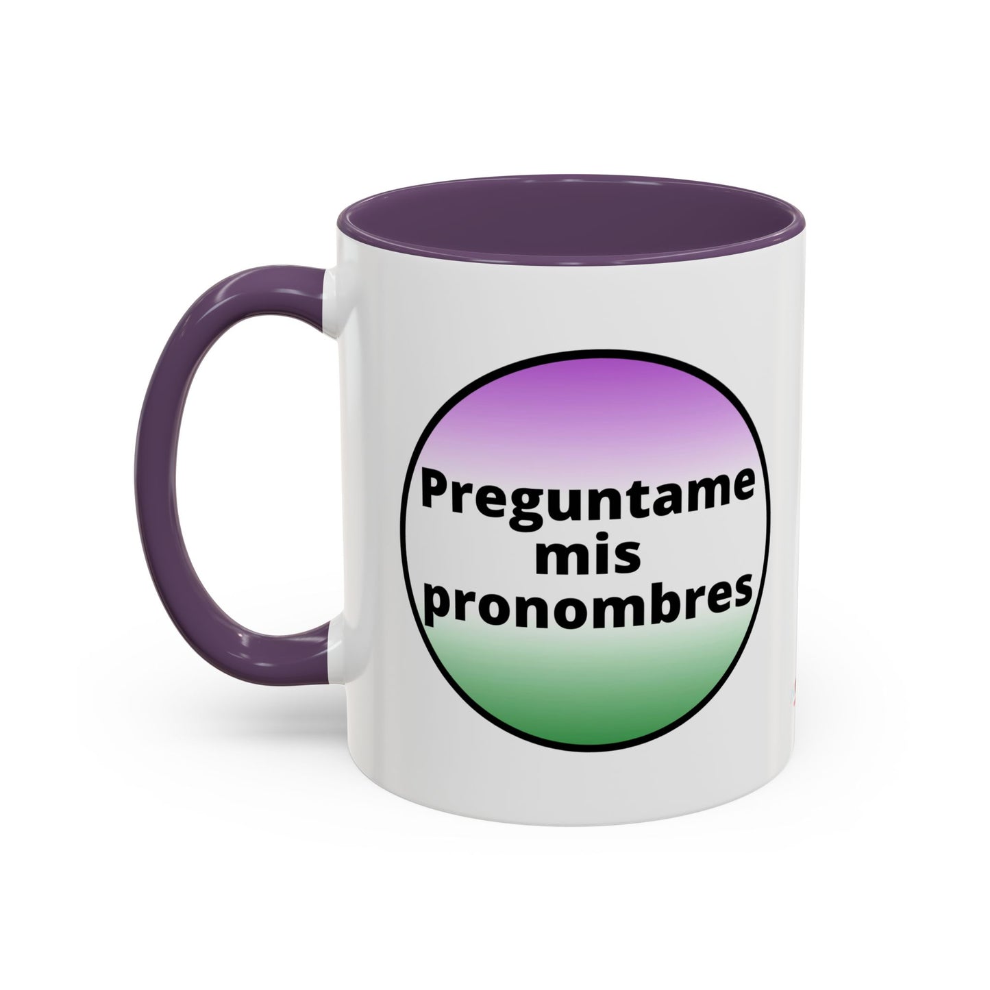 Preguntame mis Pronombres  Gender Non Conforming Coffee Mug