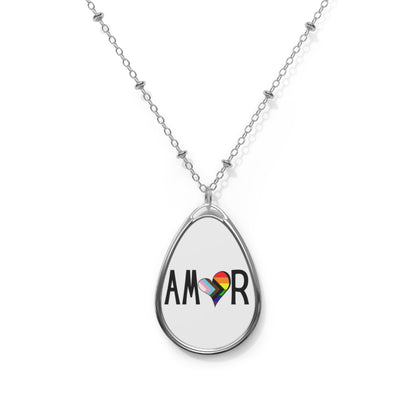 Amor Inclusive Oval Necklace