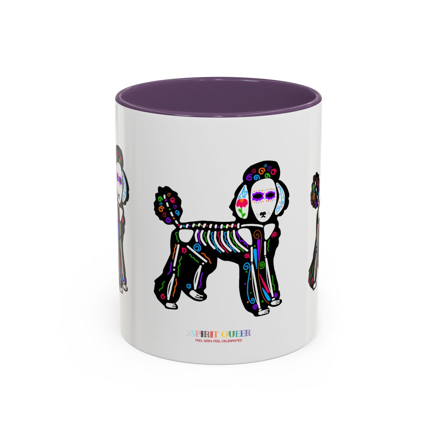 Dia de los Muertos Poodle Coffee Mug
