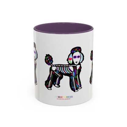 Dia de los Muertos Poodle Coffee Mug