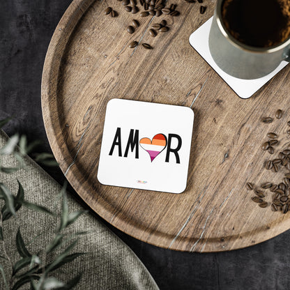 Amor Lesbian Coasters