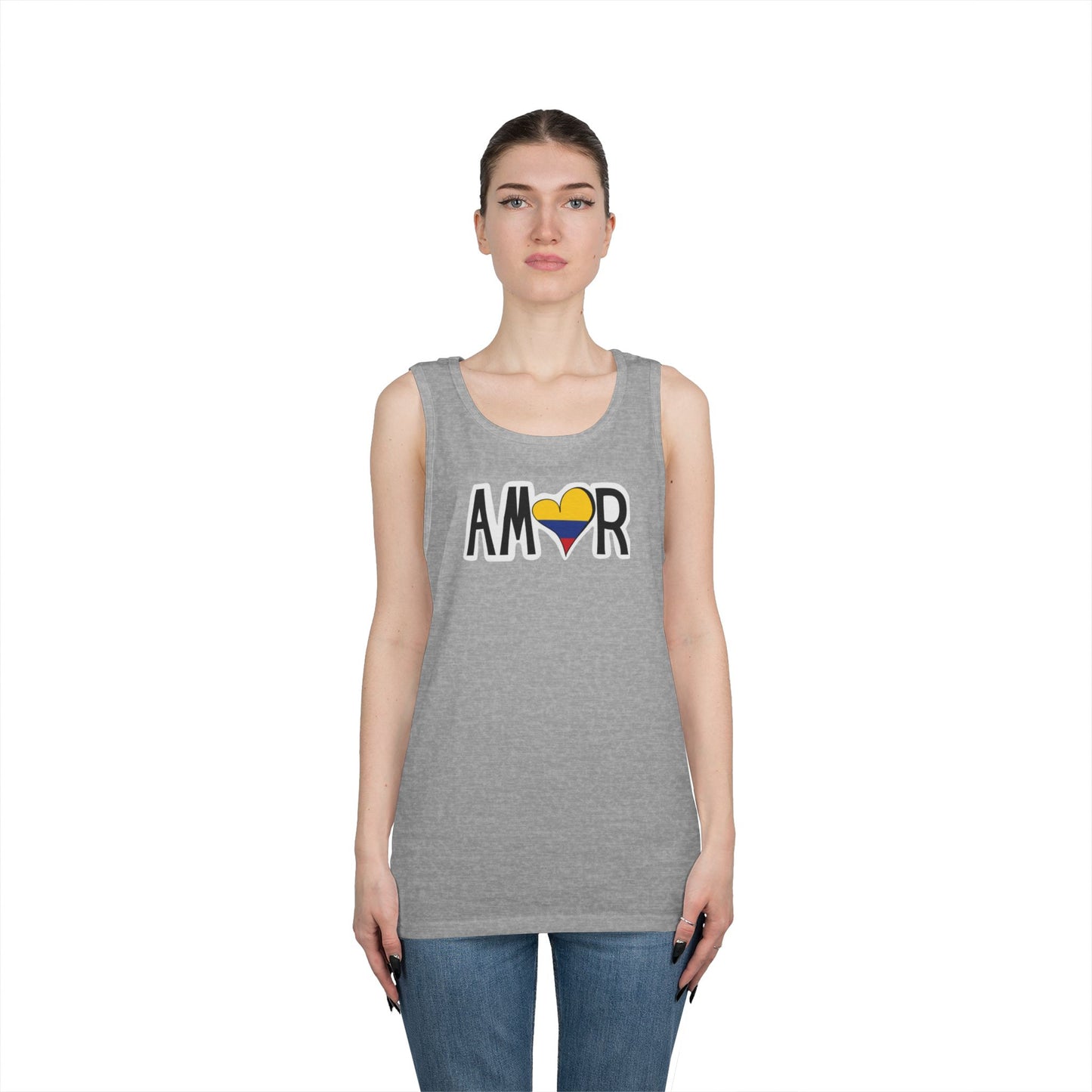 Amor Colombia  Heavy Cotton Tank Top