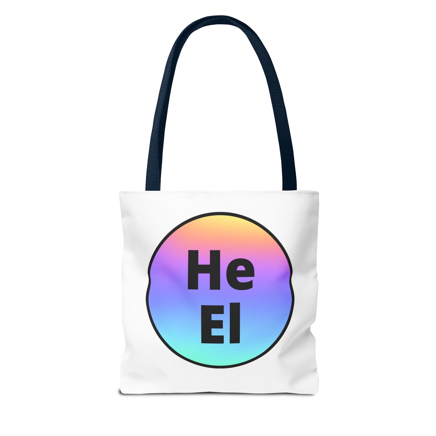 He / El Rainbow Tote Bag