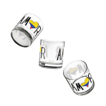 Amor Colombia Glass Rocks
