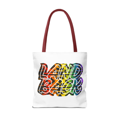 Land Back Motif Tote Bag