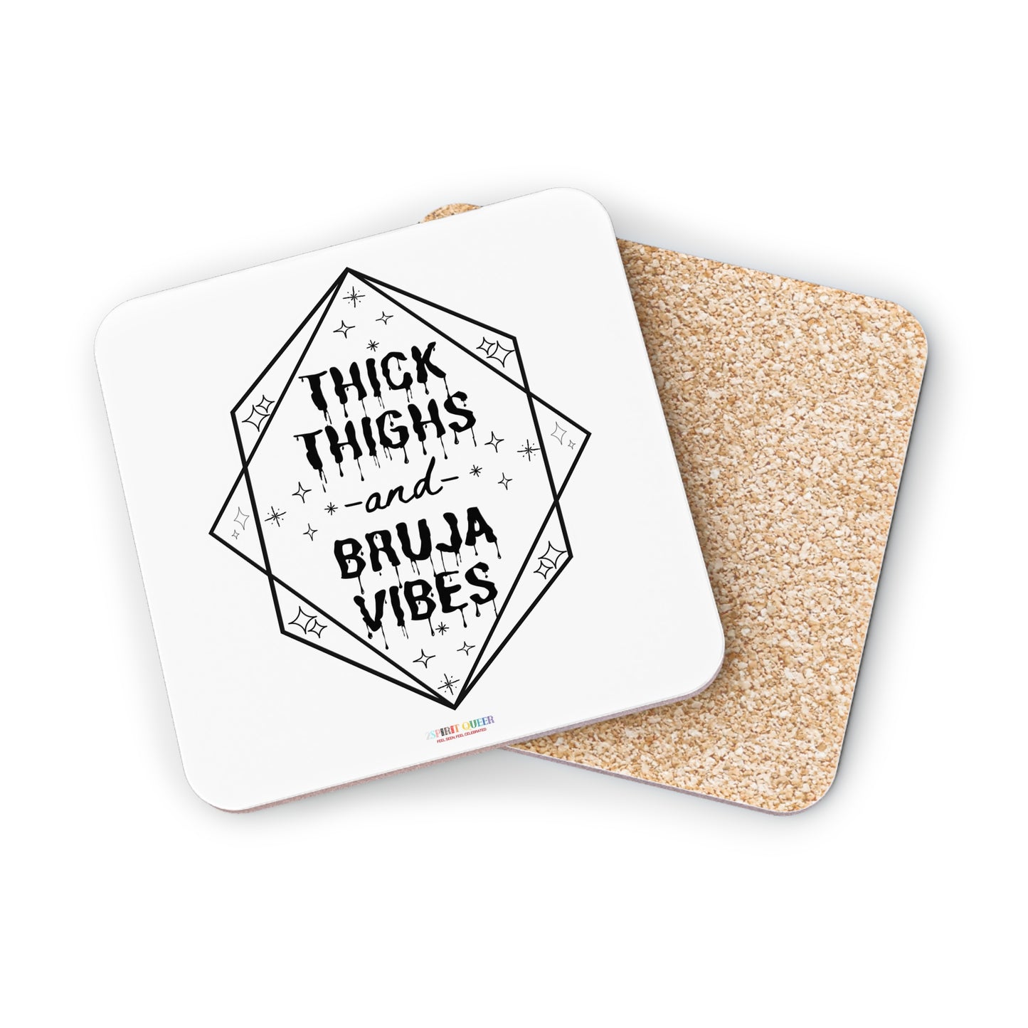 Thick Thighs Bruja Vibes Coasters