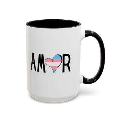 Amor Trans Accent Coffee Mug
