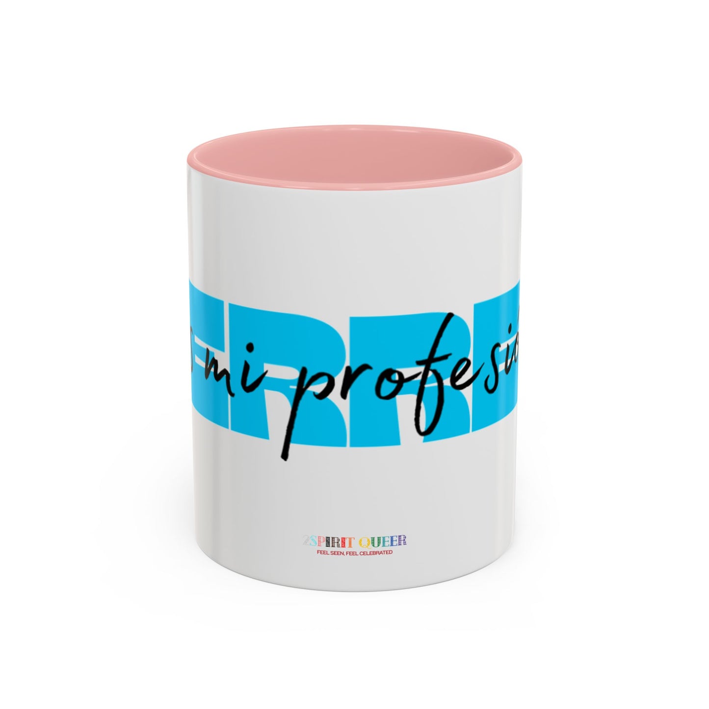 Perreo Es Mi Profesion Blue Accent Coffee Mug