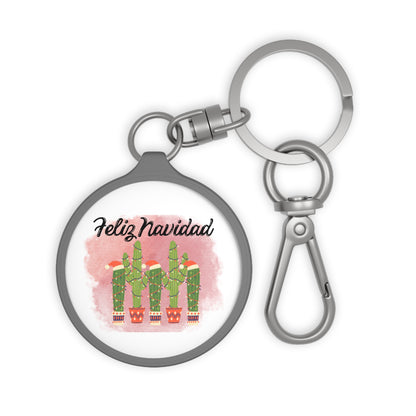 Feliz Navidad Cacti Keyring Tag