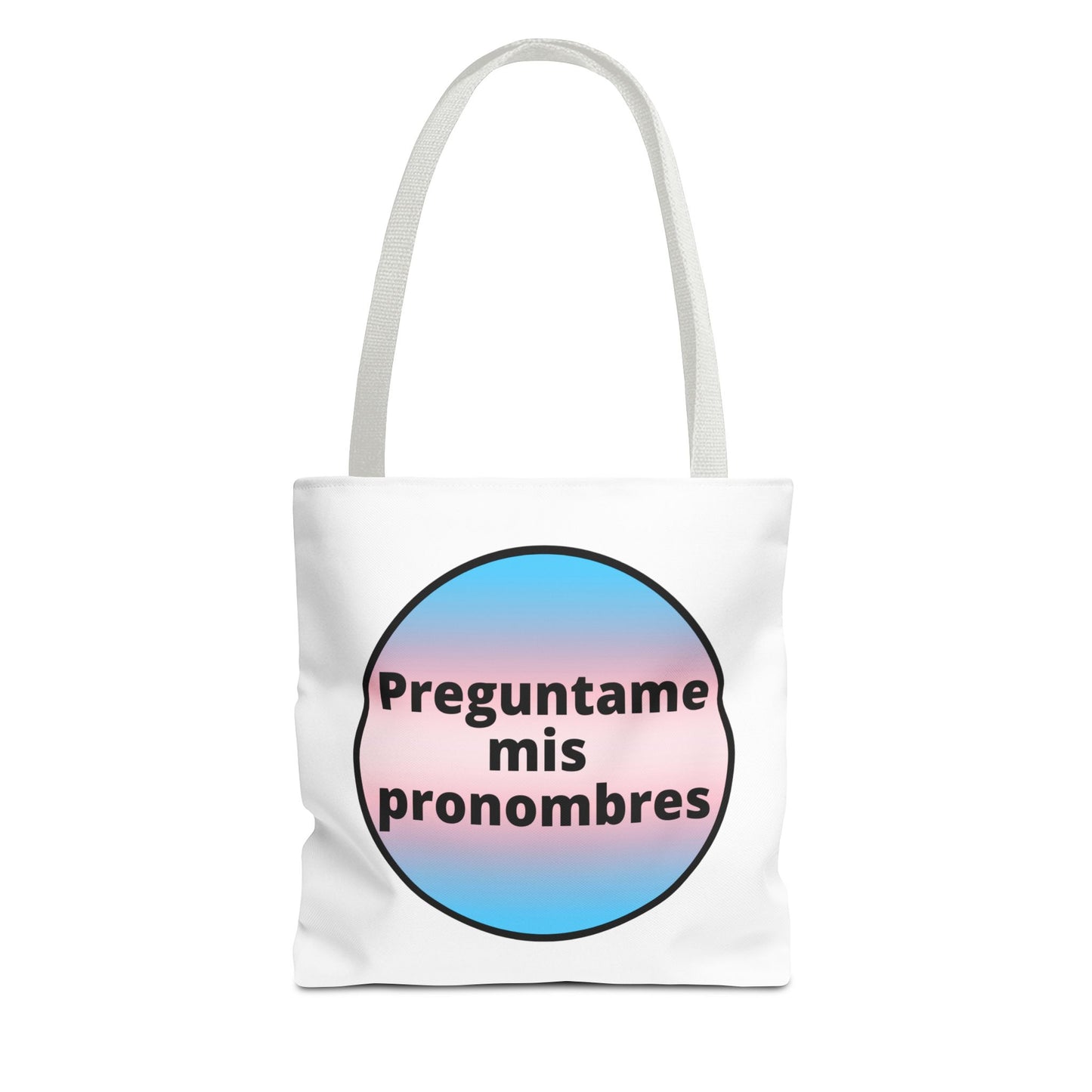 Preguntame mis Pronombres Trans Tote Bag