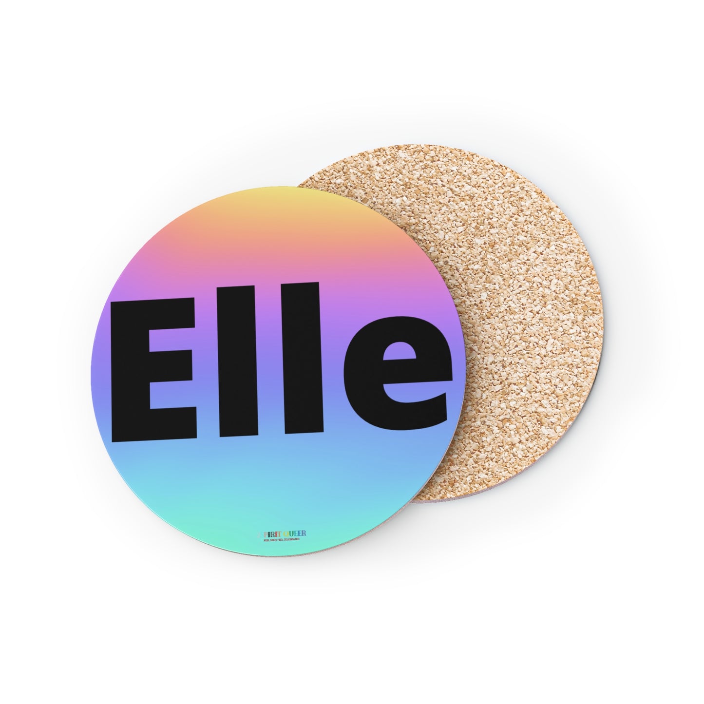 Elle Rainbow Coasters