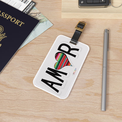 Amor Serape Luggage Tag