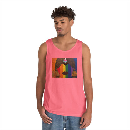 Brown and Queer Heavy Cotton Tank Top