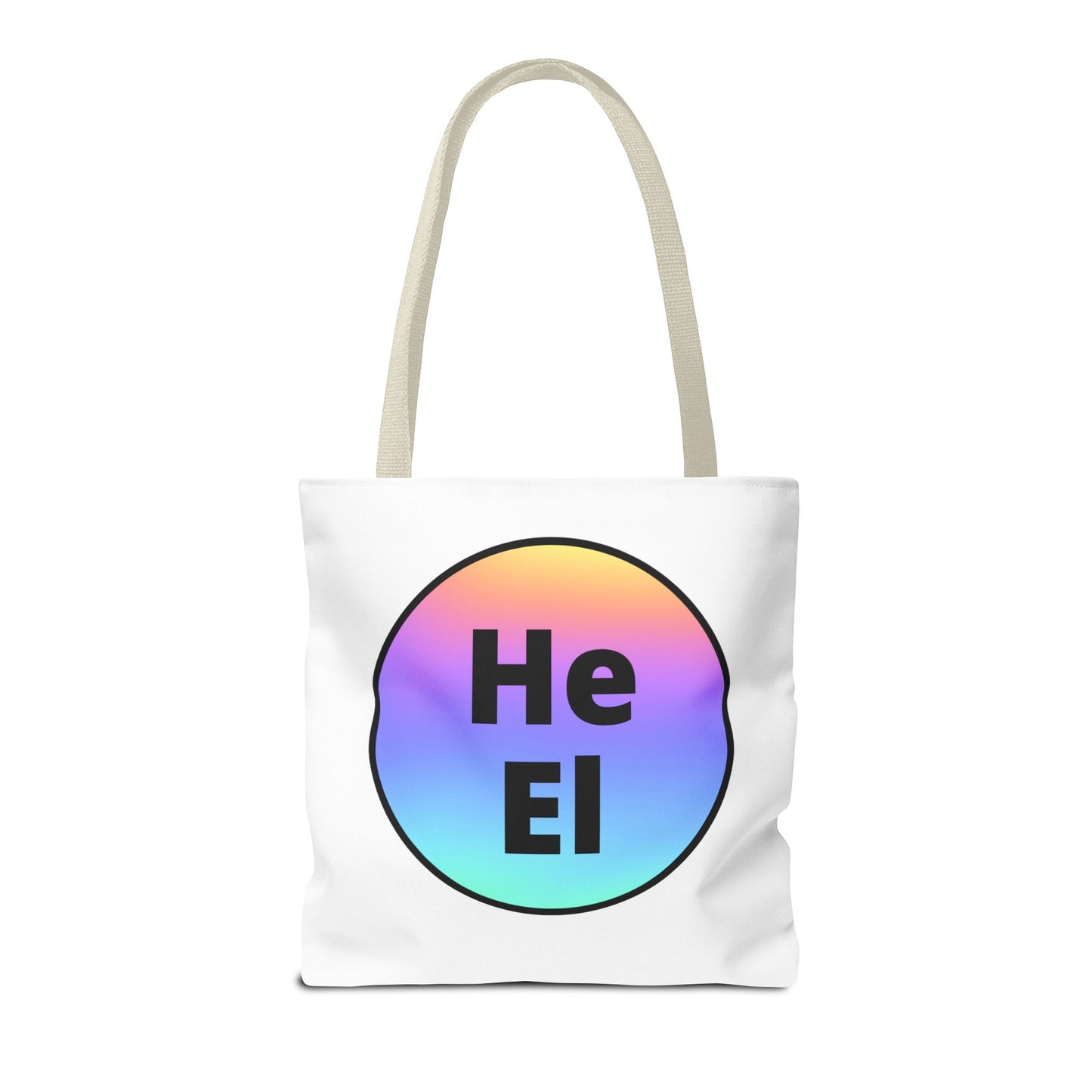 He / El Rainbow Tote Bag
