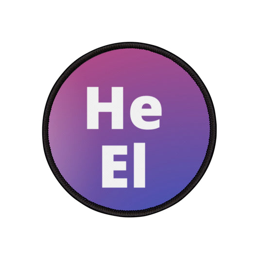 He/El Bi Iron-On Patch
