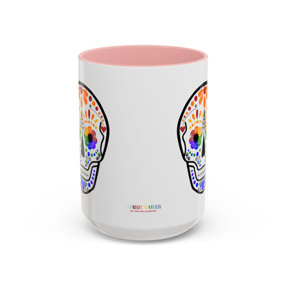 Queer Sugar Skull Accent Coffee Mug