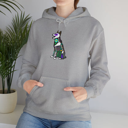 Dia de los Muertos German Shepard Hooded Sweatshirt