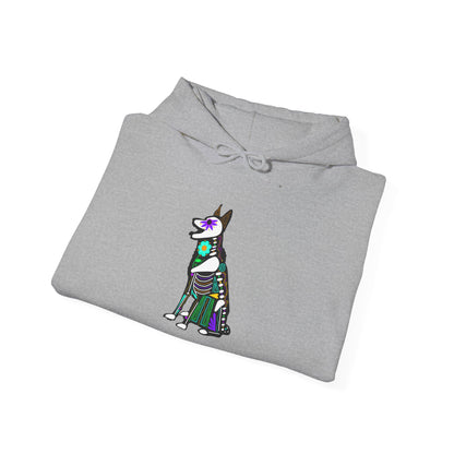 Dia de los Muertos German Shepard Hooded Sweatshirt