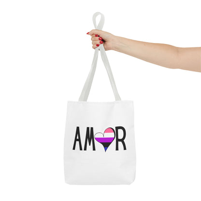 Amor Genderfluid Tote Bag