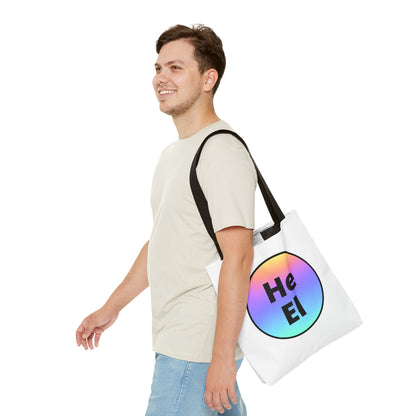 He / El Rainbow Tote Bag