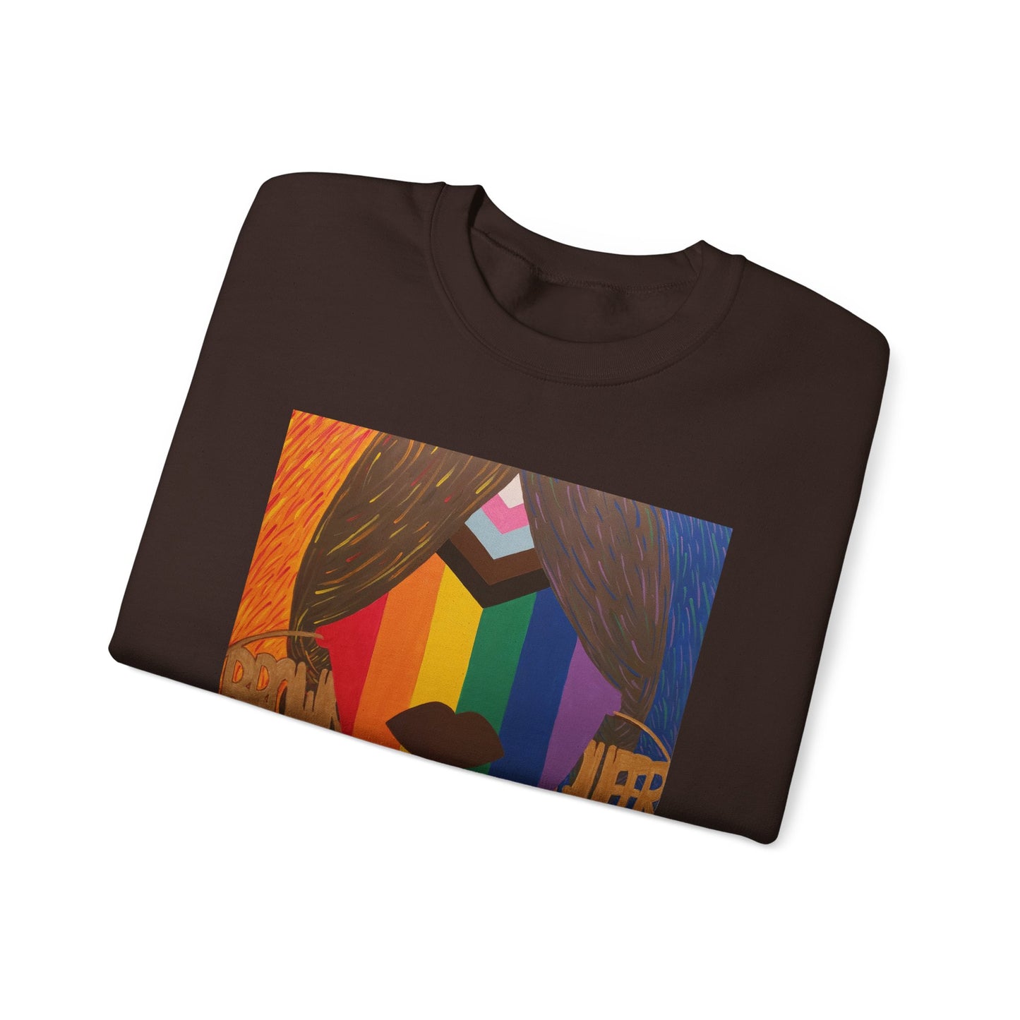 Brown and Queer Crewneck Sweatshirt