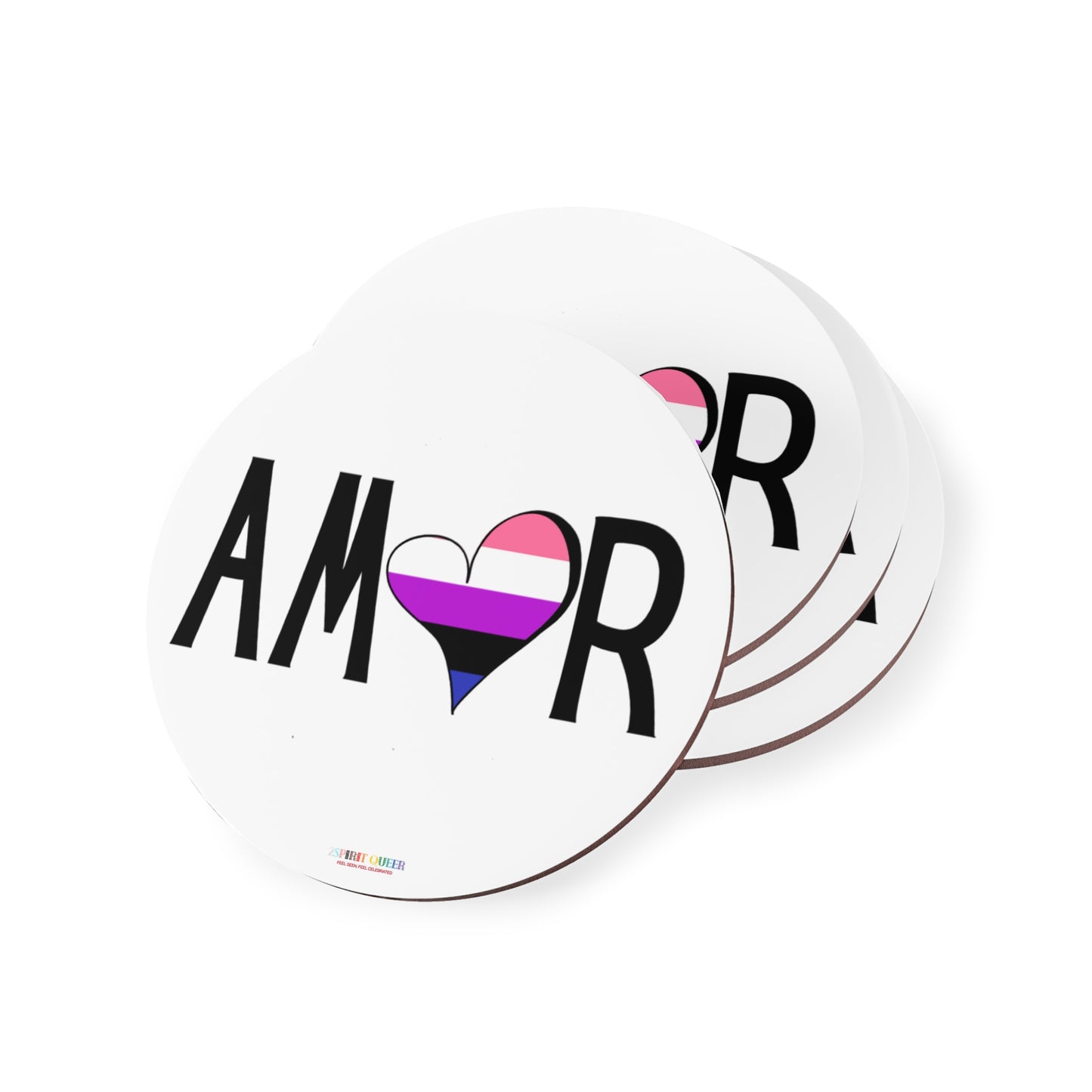Amor Genderfluid Coasters