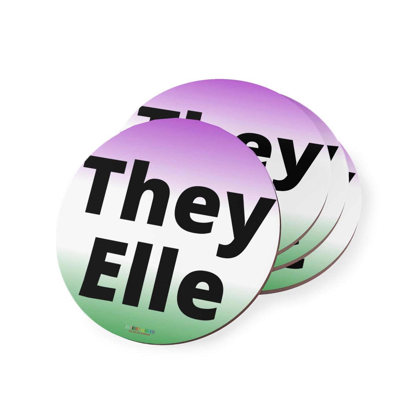 They / Elle GNC Coasters