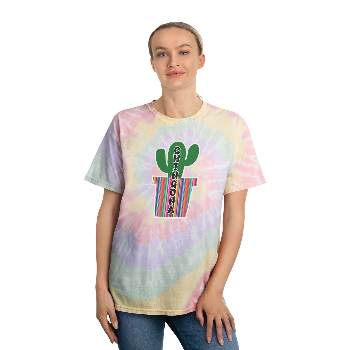 Chingona Cacti Tie-Dye Tee