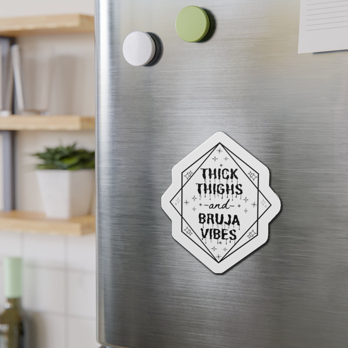 Thick Thighs Bruja Vibes Die-Cut Magnets