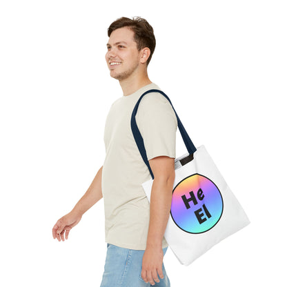 He / El Rainbow Tote Bag