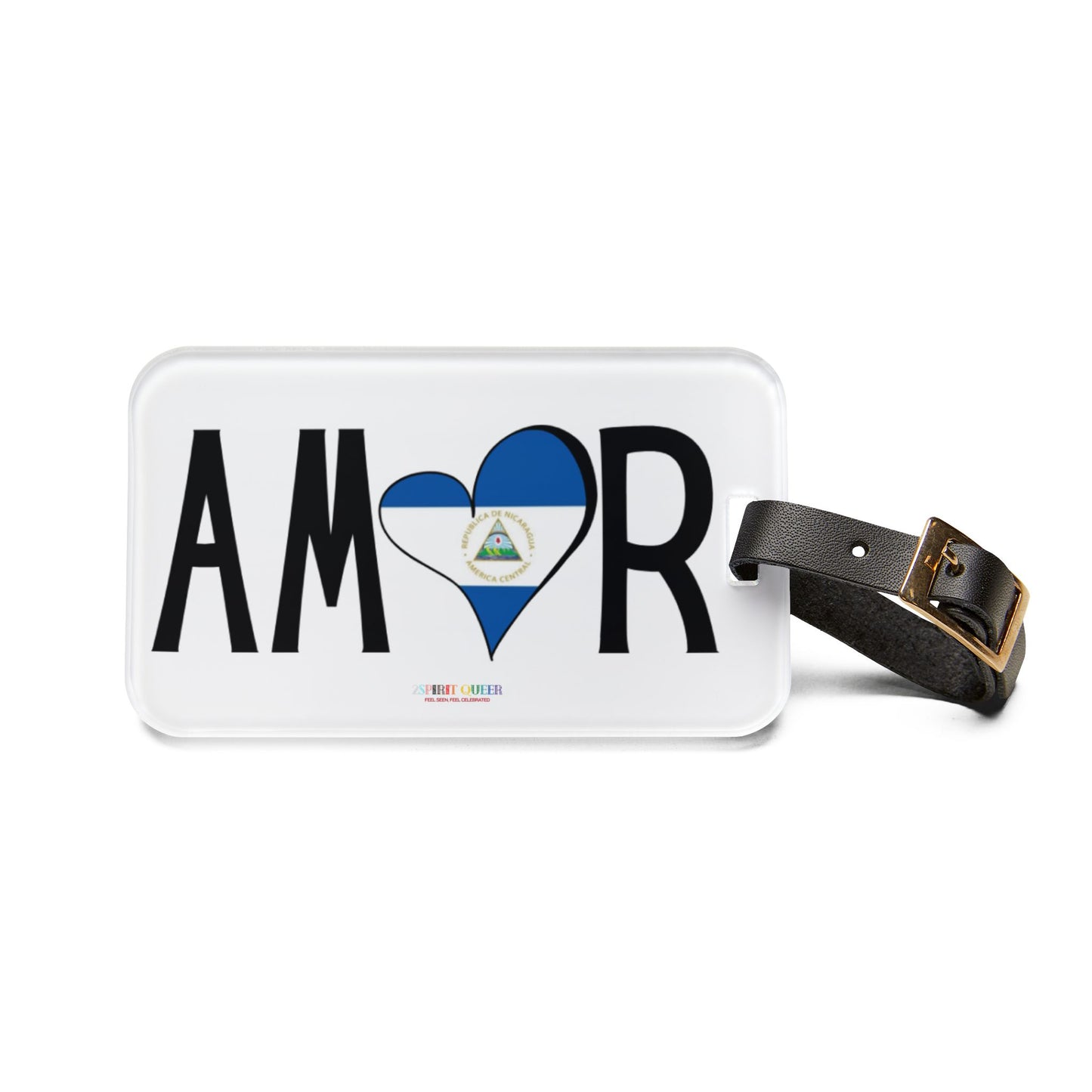 Amor Nicaragua Luggage Tag
