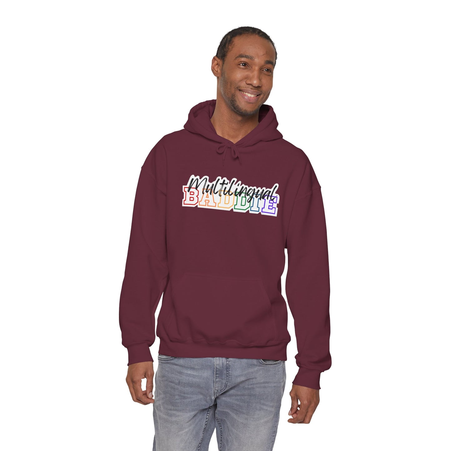 Multilingual Baddie Hooded Sweatshirt