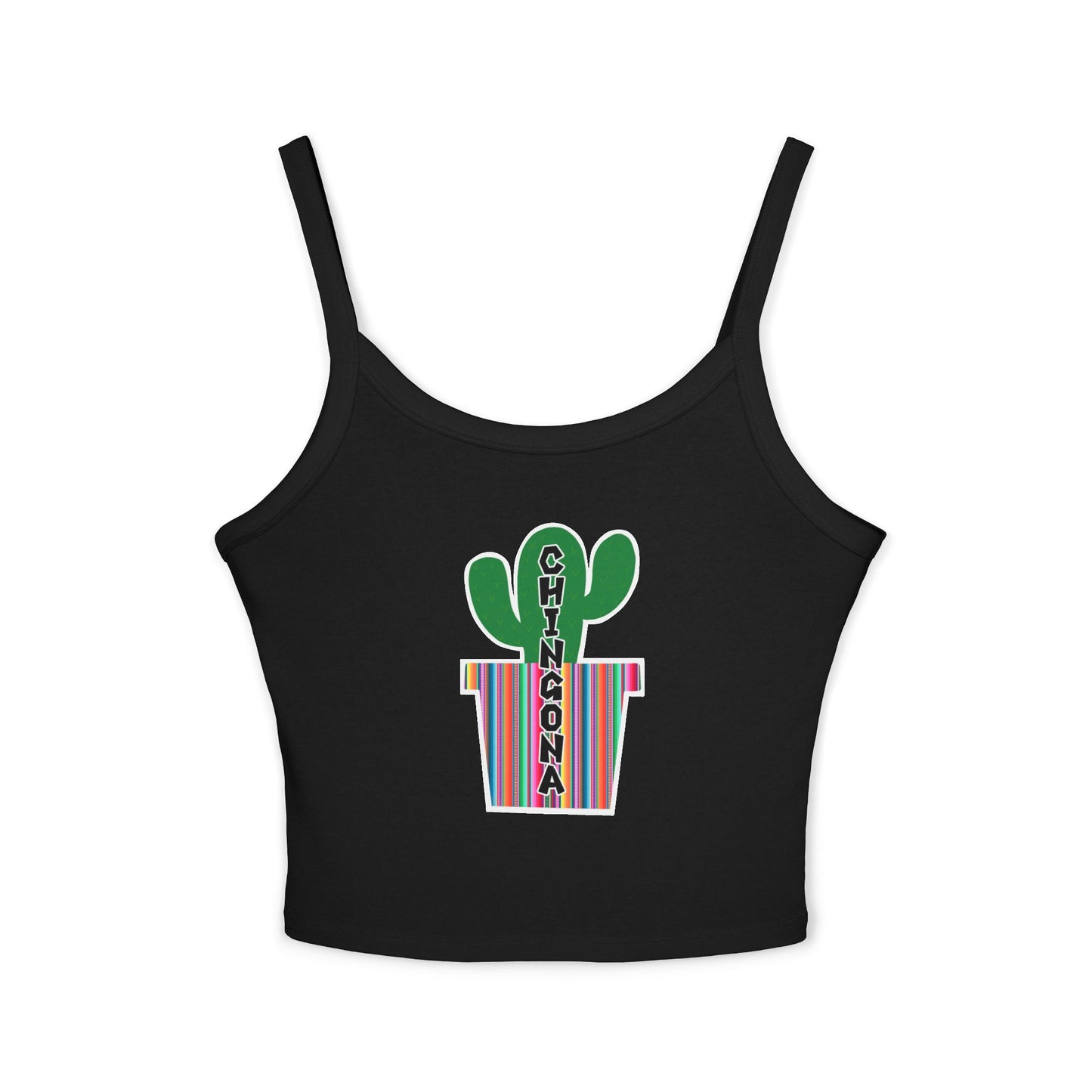 Chingona Cacti Spaghetti Strap Tank Top
