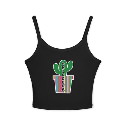 Chingona Cacti Spaghetti Strap Tank Top