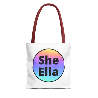 She/Ella Rainbow Tote Bag