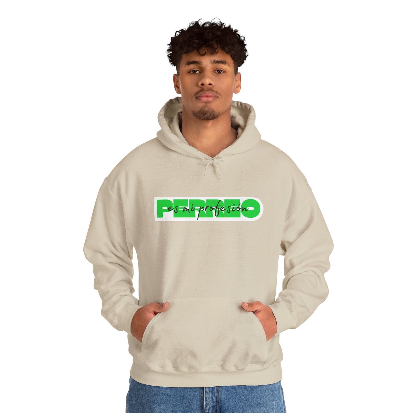 Perreo Es Mi Profesion - Green Hooded Sweatshirt