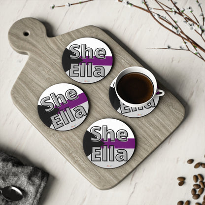 She / Ella Demi Coasters