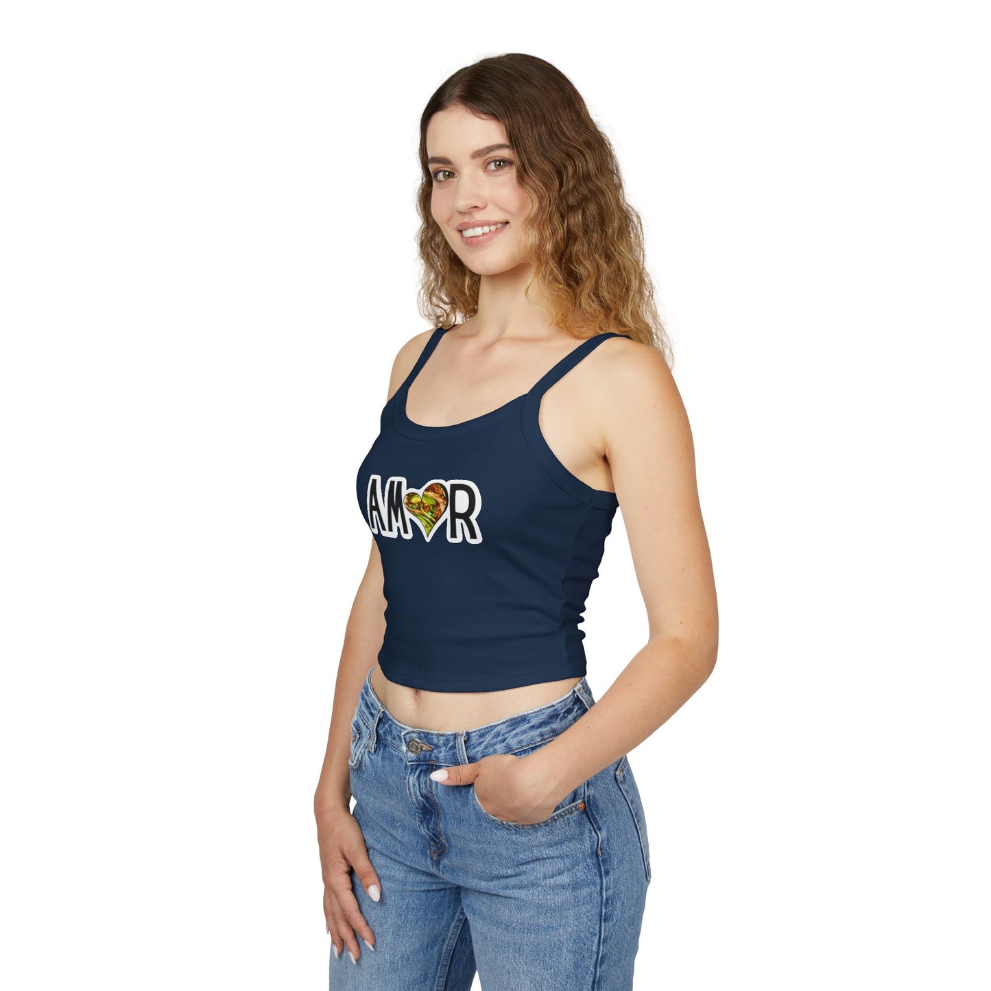 Amor Taco Spaghetti Strap Tank Top
