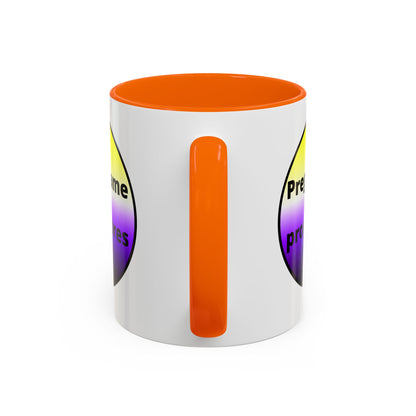 Preguntame mis Pronombres NonBinary Coffee Mug