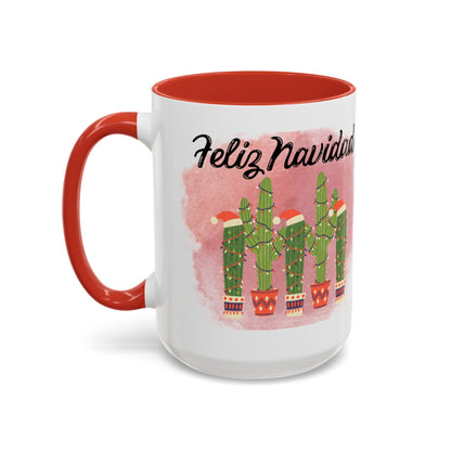 Feliz Navidad Cacti Coffee Mug
