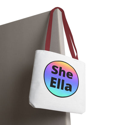 She/Ella Rainbow Tote Bag