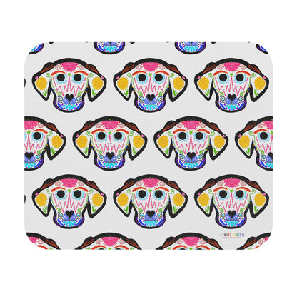 Dia de los Muertos Dog Head Mouse Pad (Rectangle)